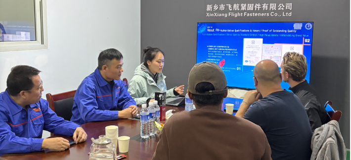 法国客户莅临新乡飞航紧固件验厂 新能源领域合作引期待