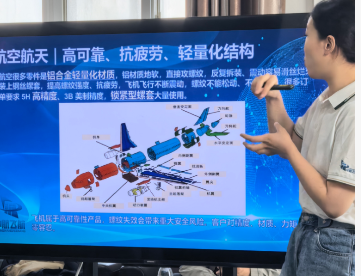 深耕产品认知，拓宽应用视野｜飞航开展钢丝螺套应用领域专项培训